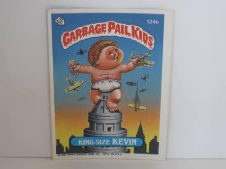 124b King-Size KEVIN [w/ (C)] 1986 Topps Garbage Pail Kids Card